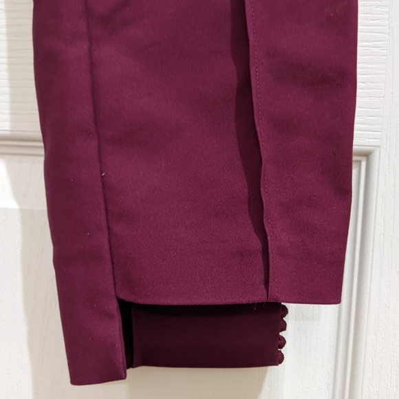 Ted Baker Maroon Suit Trousers with side detail - Picture 6 of 10